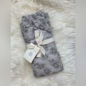 Floral Cotton Sheet Set - Gray